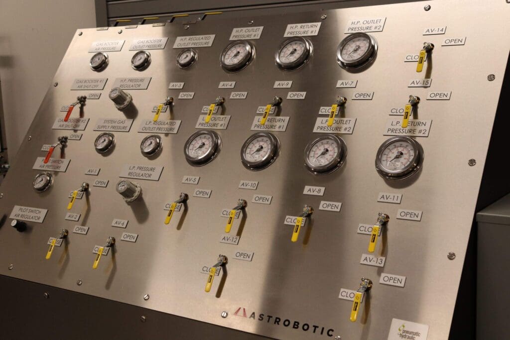 An aerospace exploration company required a custom high-pressure helium booster and control system capable of supporting repeatable propulsion proof testing for a new lunar landing technology application.